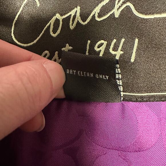 Coach 1941 Colorful Checked Wool Tattersall Pea Coat Size M - Picture 7 of 9